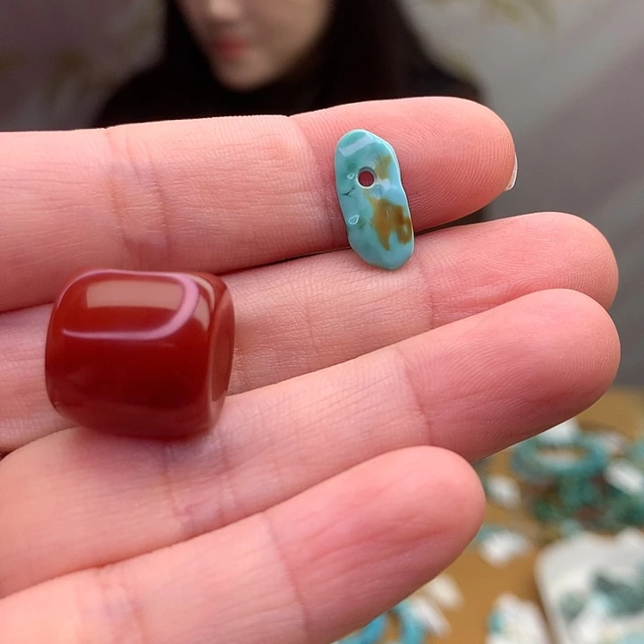 ****琳未镶嵌原矿玛瑙/玉髓