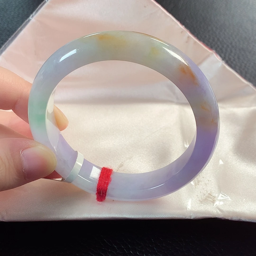 翡翠手镯未镶嵌缅甸天然翡翠手镯57圈口