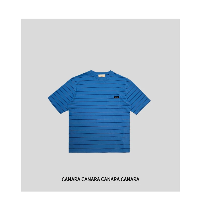 CANARA｜蓝精灵｜春夏新款横条短T（清仓不退不换，介意勿拍）