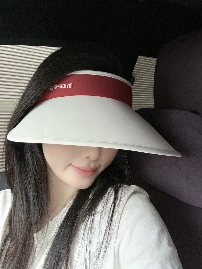 春夏时尚字母百搭空顶帽运动户外旅行沙滩遮阳帽甜美优雅休闲帽子