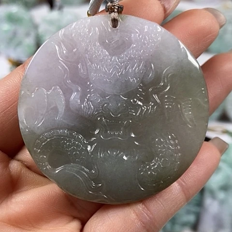 翡翠颈饰未镶嵌大龙福利