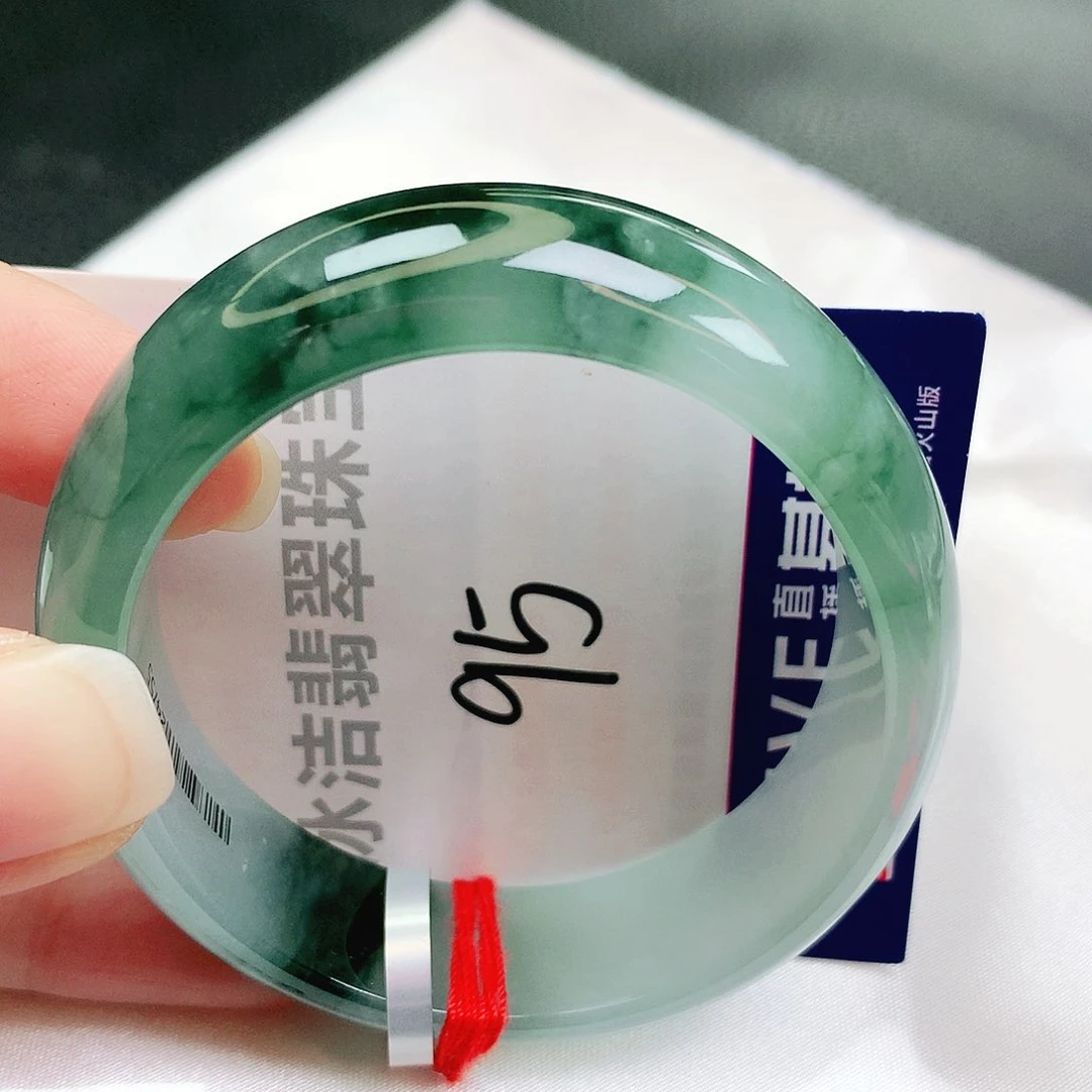 未镶嵌手镯翡翠缅甸天然A货翡翠手镯52.6贵妃