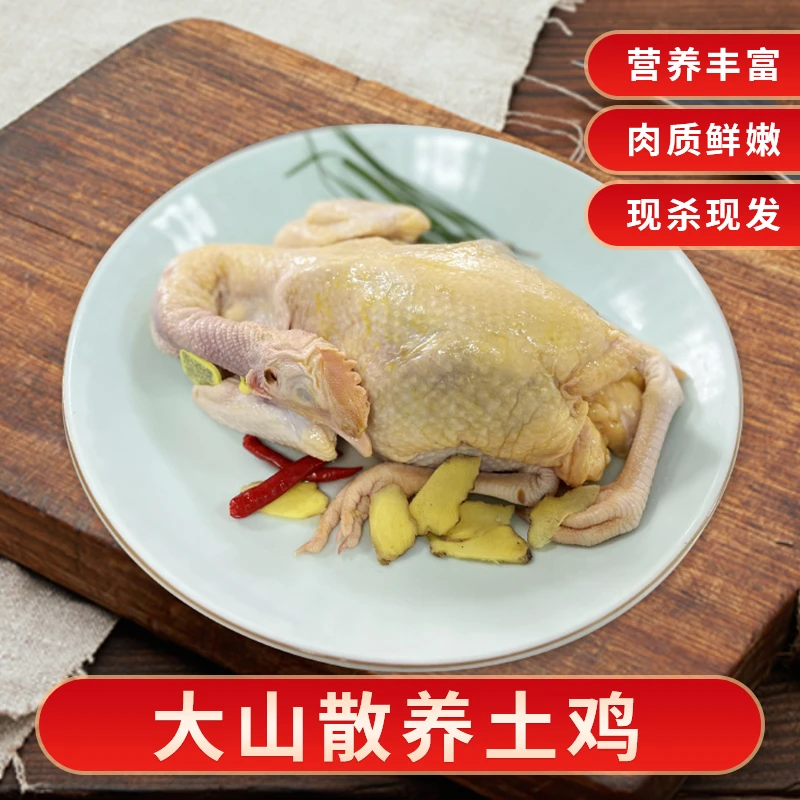 宰杀一个小时之内冻眠发货的正宗农家散养土鸡鸡蛋免邮费鸡肉