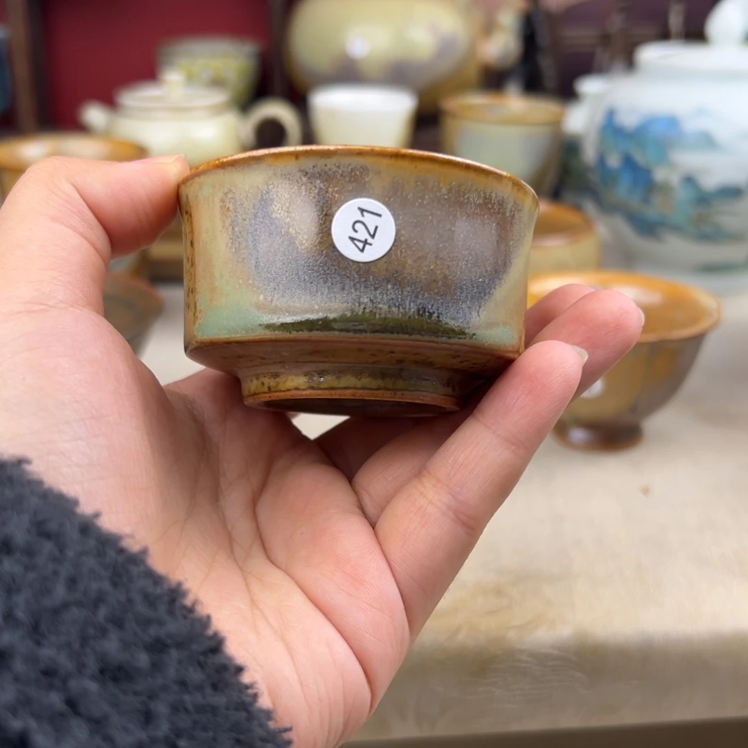 杯纯手工柴烧主人杯