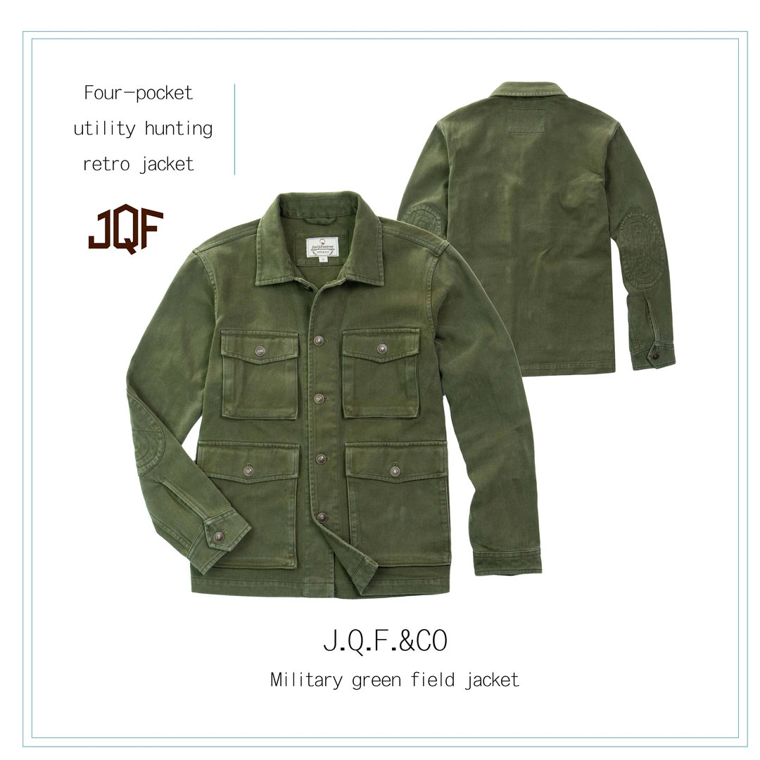 M65美式复古猎装夹克涂层蜡布功能男士秋冬修身长袖厚款做旧外套