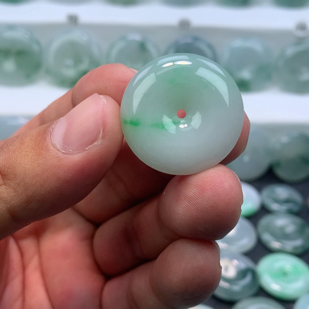 颈饰未镶嵌翡翠缅甸天然A货翡翠27.2-7.2