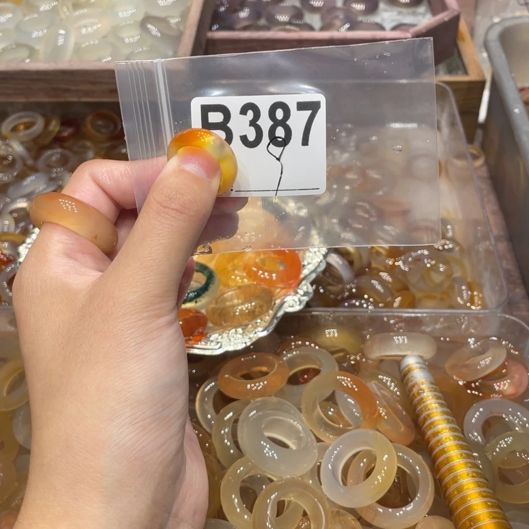 玛瑙/玉髓未镶嵌戒指387