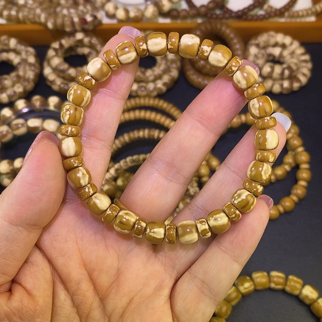 手串紫金鼠8多宝纯实心花皮老型紫金鼠手串