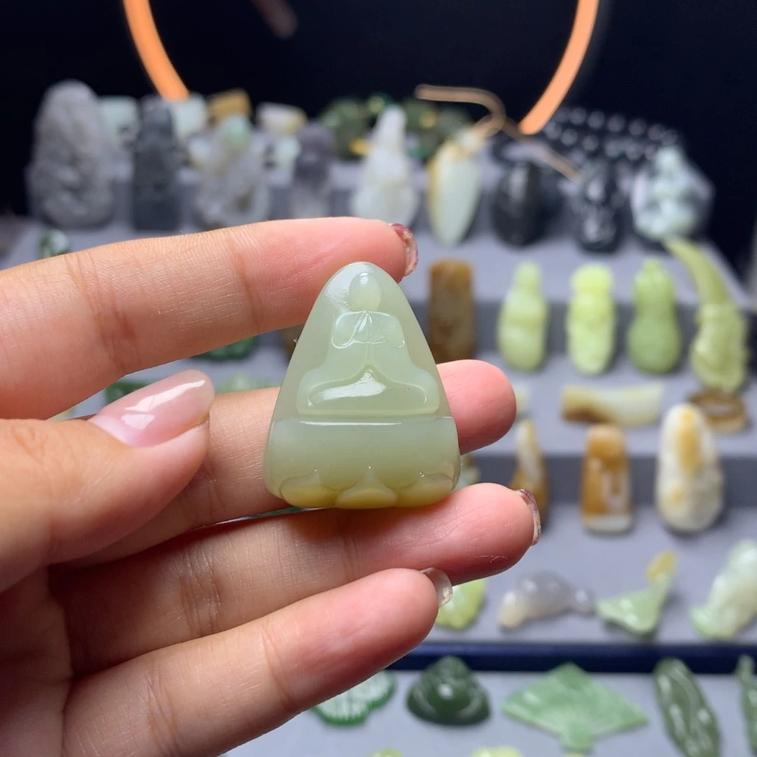 和田玉未镶嵌挂件ઈ*