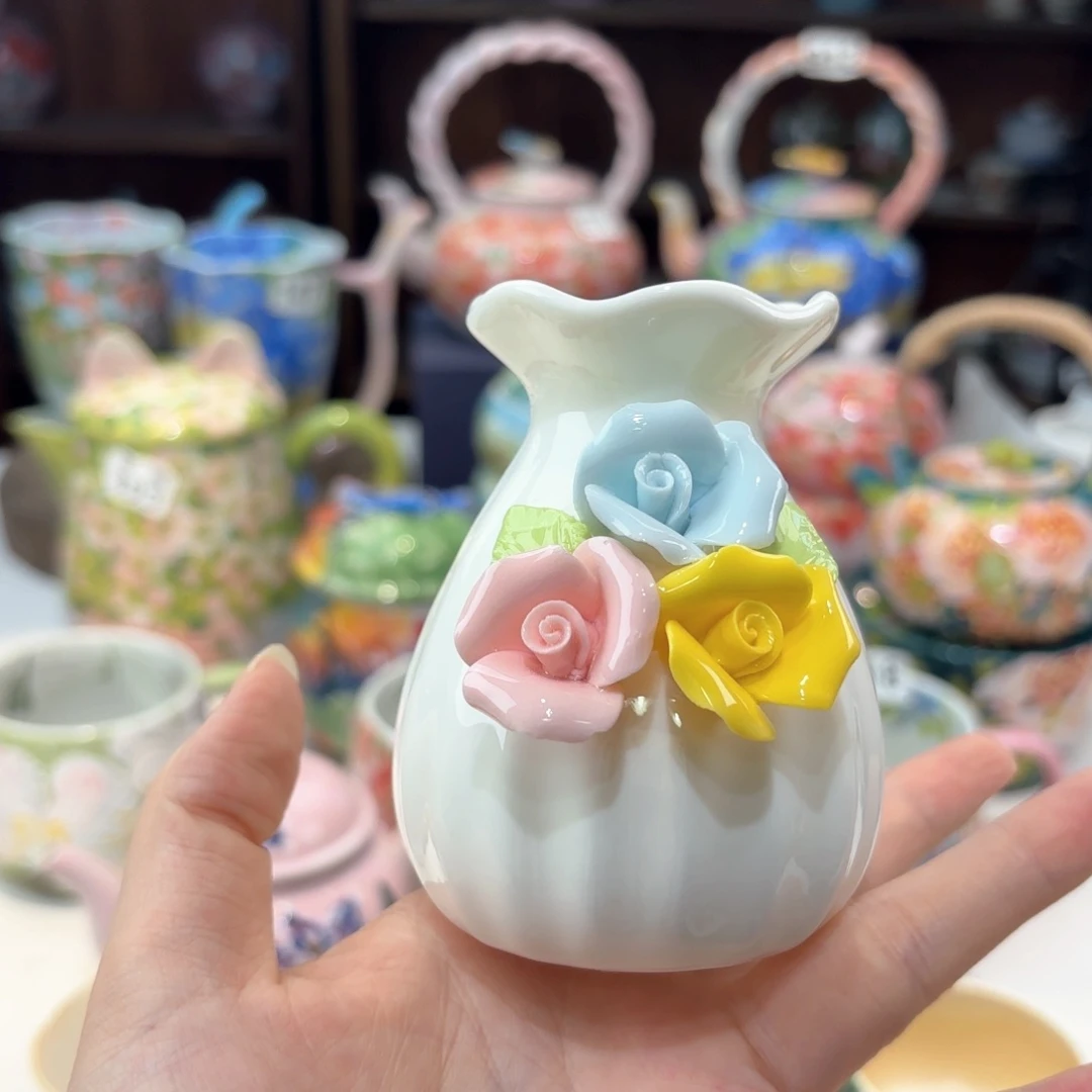 景德镇手绘高温釉下彩陶瓷茶具