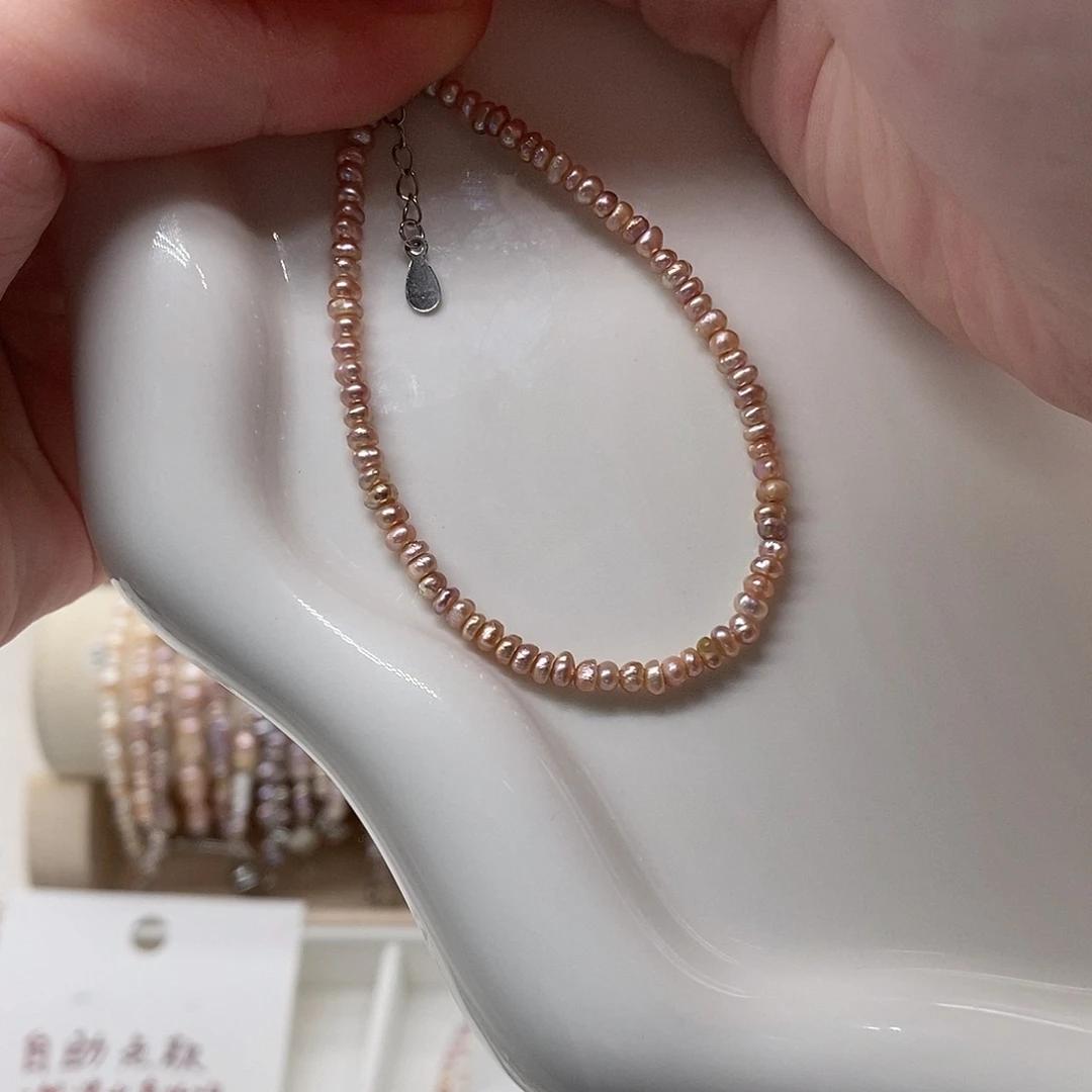 手绳淡水珍珠银S925镶嵌