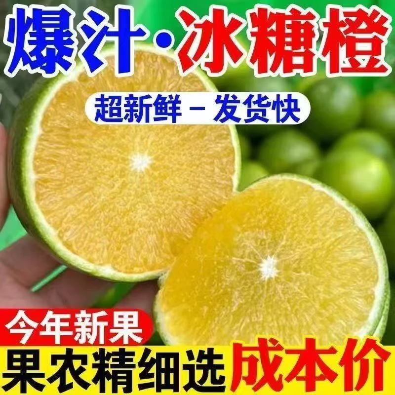 【拍3斤送2斤 到手5斤】云南哀牢山冰糖橙 新鲜应季青皮冰糖橙WX