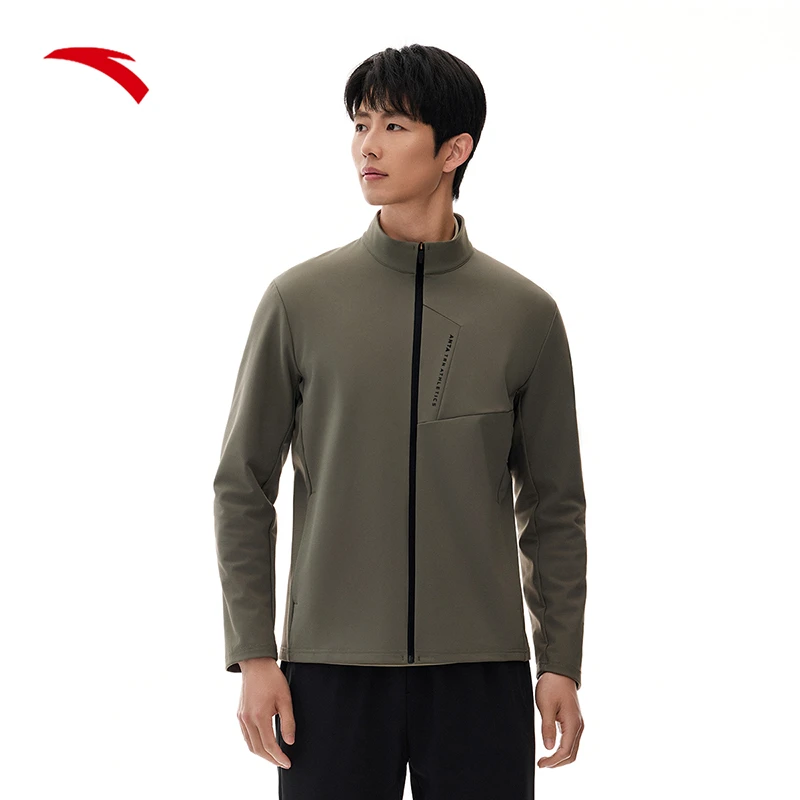 安踏立领运动外套男装新款跑步健身训练立领开衫夹克运动服