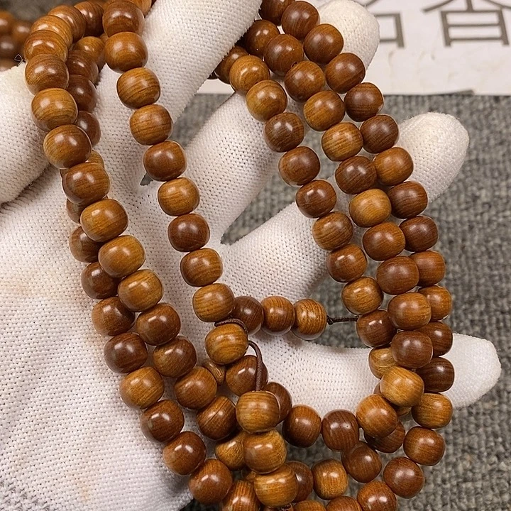 檀香木手串/手链老山檀香黑肉横纹玉化供奉老料8/9/108沉水