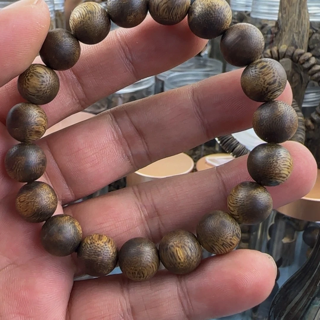 沉香手串卡1.1圆珠单圈