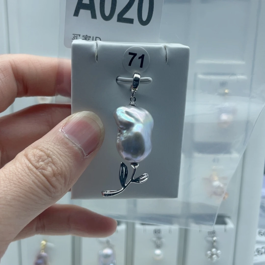 颈饰合金淡水珍珠