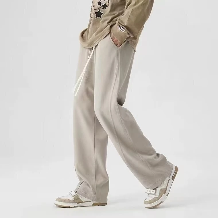 484休闲裤男女春秋季直筒长裤宽松卫裤纯色运动裤拖地裤ins