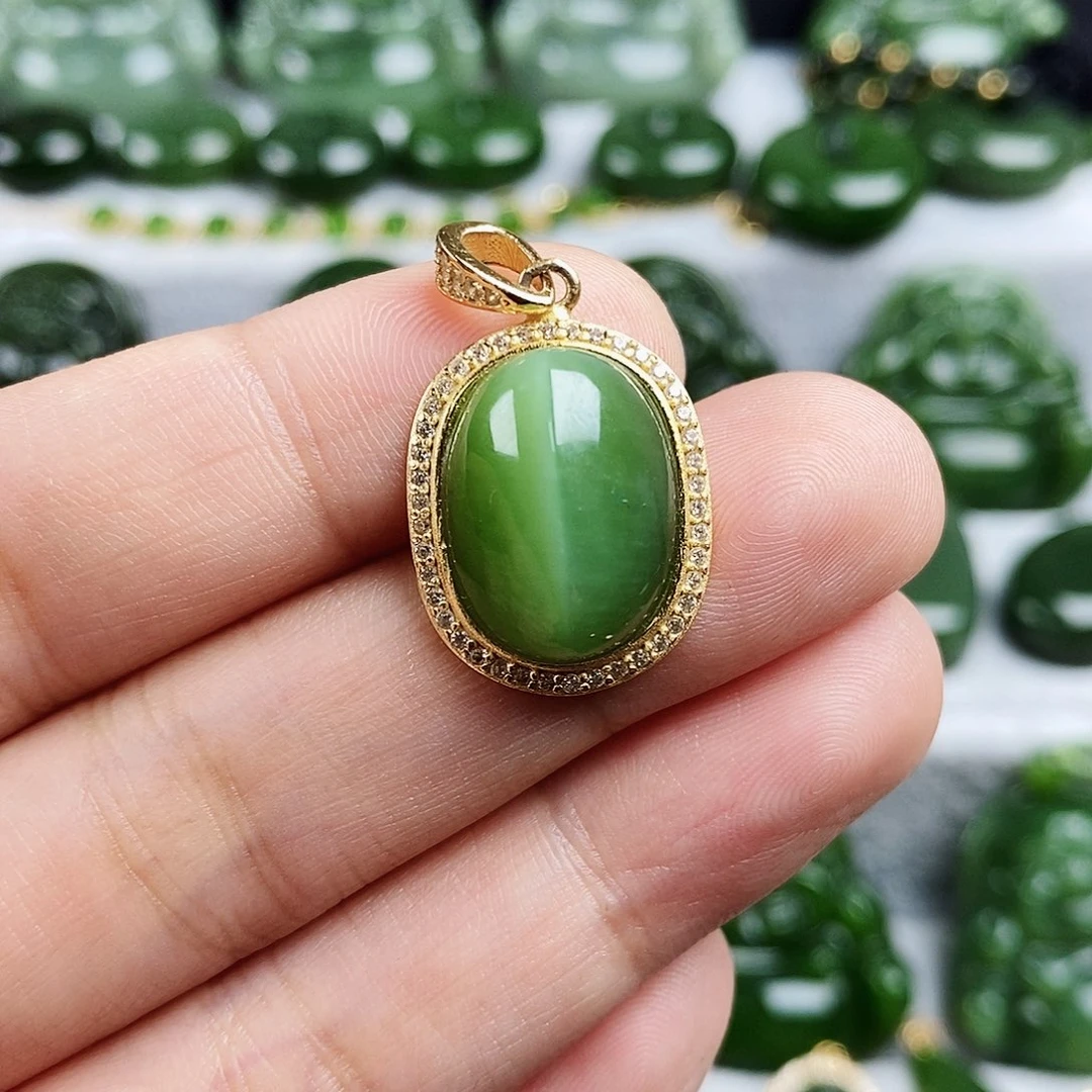 和田玉（碧玉）未镶嵌颈饰