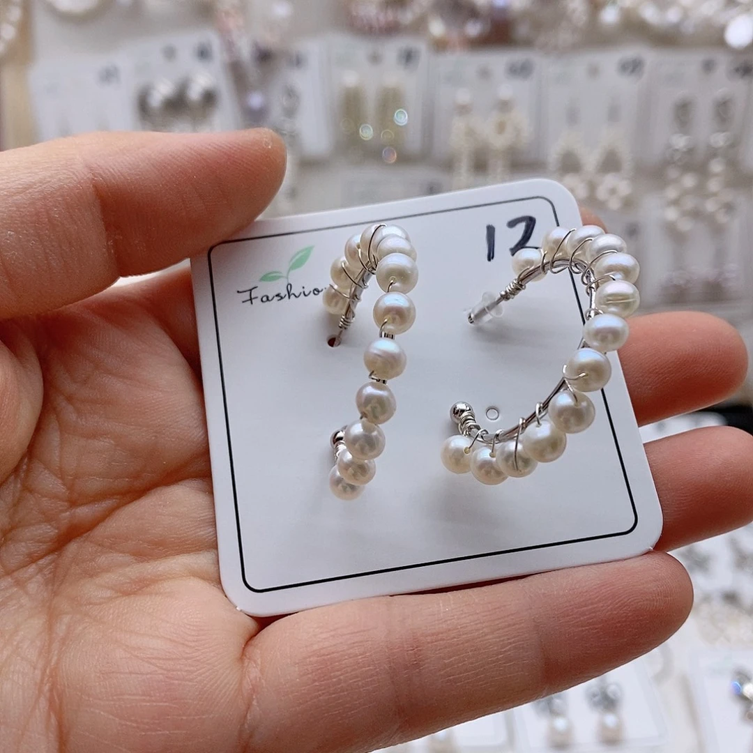 耳饰未镶嵌淡水珍珠