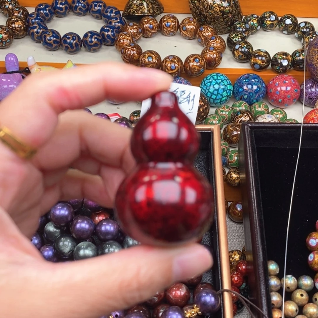 非遗大漆赤宝纱葫芦5.0