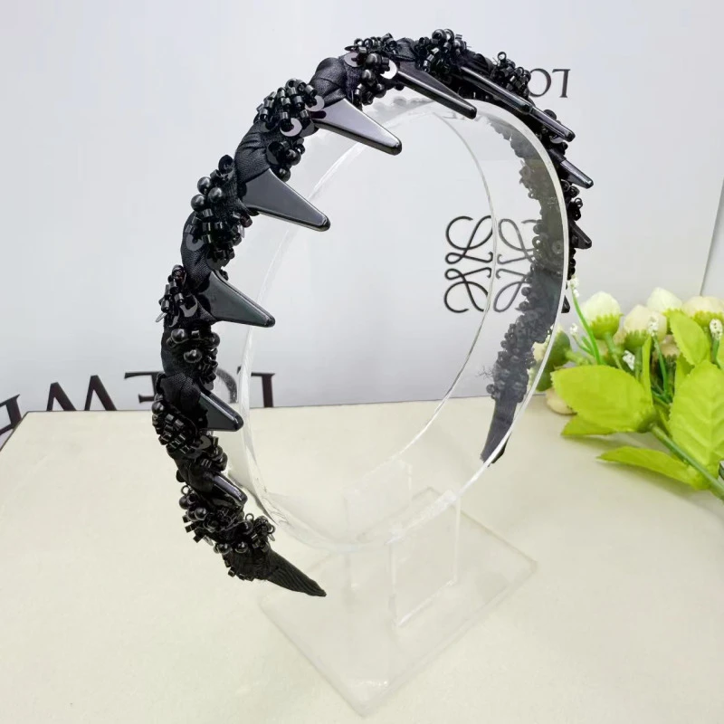 诗泊雅 新款2025路易斯繁星发箍  轻奢气质小香风手工发箍  正反