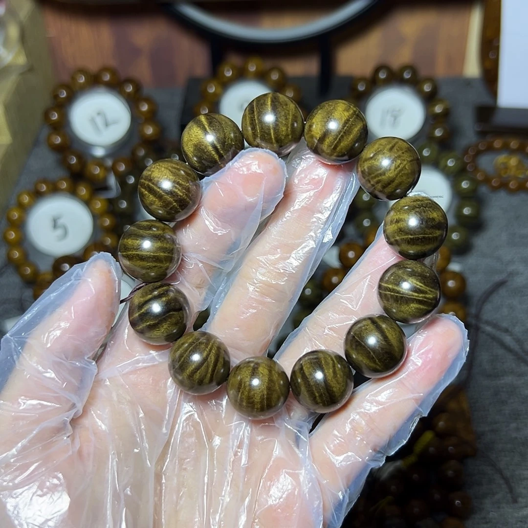 手串/手链阴沉木金丝楠木小叶桢楠阴沉1.8闪电水波