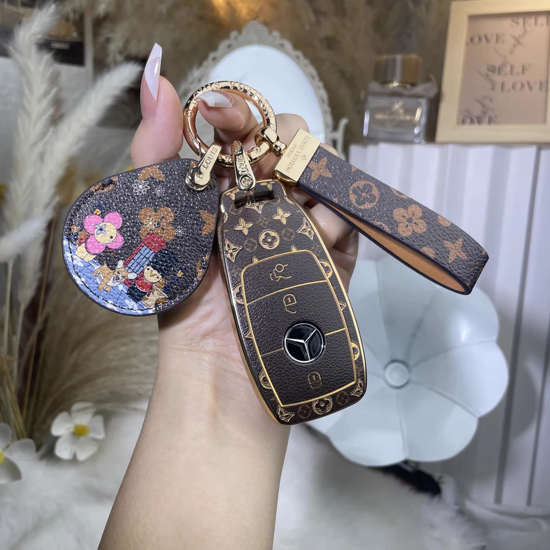 适用于奔驰钥匙套e300l女c260l扣E级/glc300l/a200l/GLE/GLAglb壳