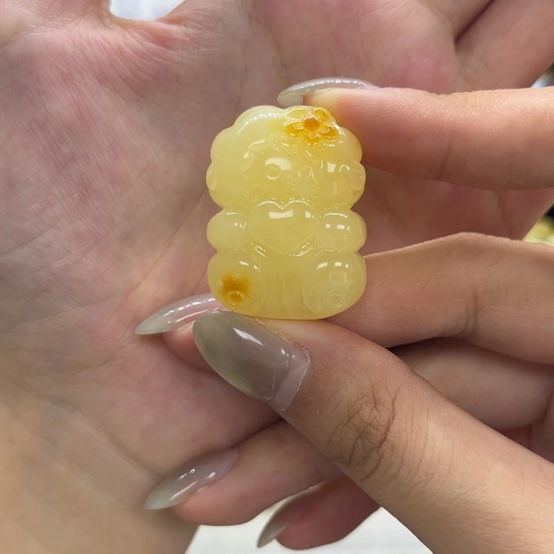琥珀未镶嵌颈饰天然琥珀