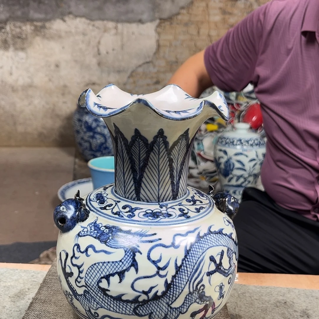 黑***牛摆件景德镇陶瓷11111