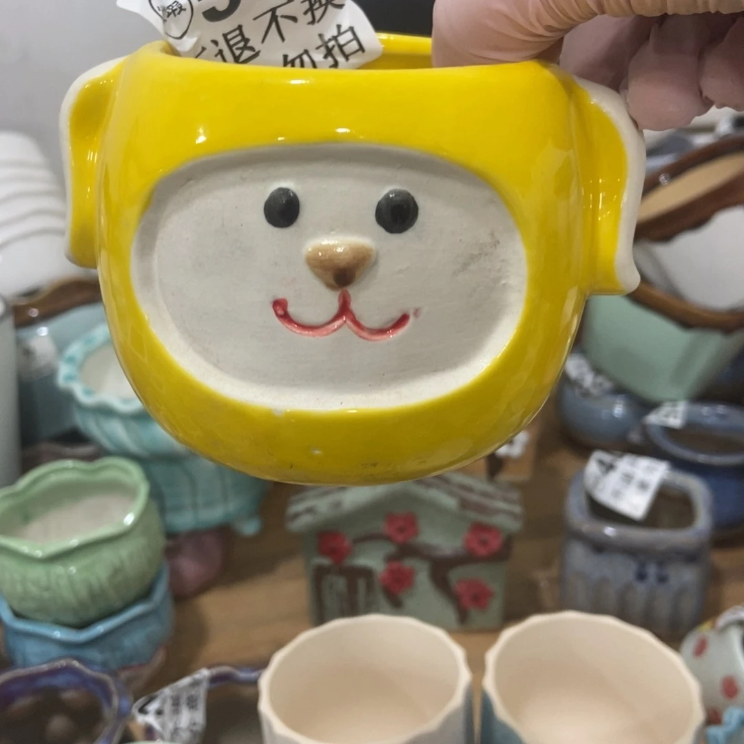 红陶高温陶瓷花盆