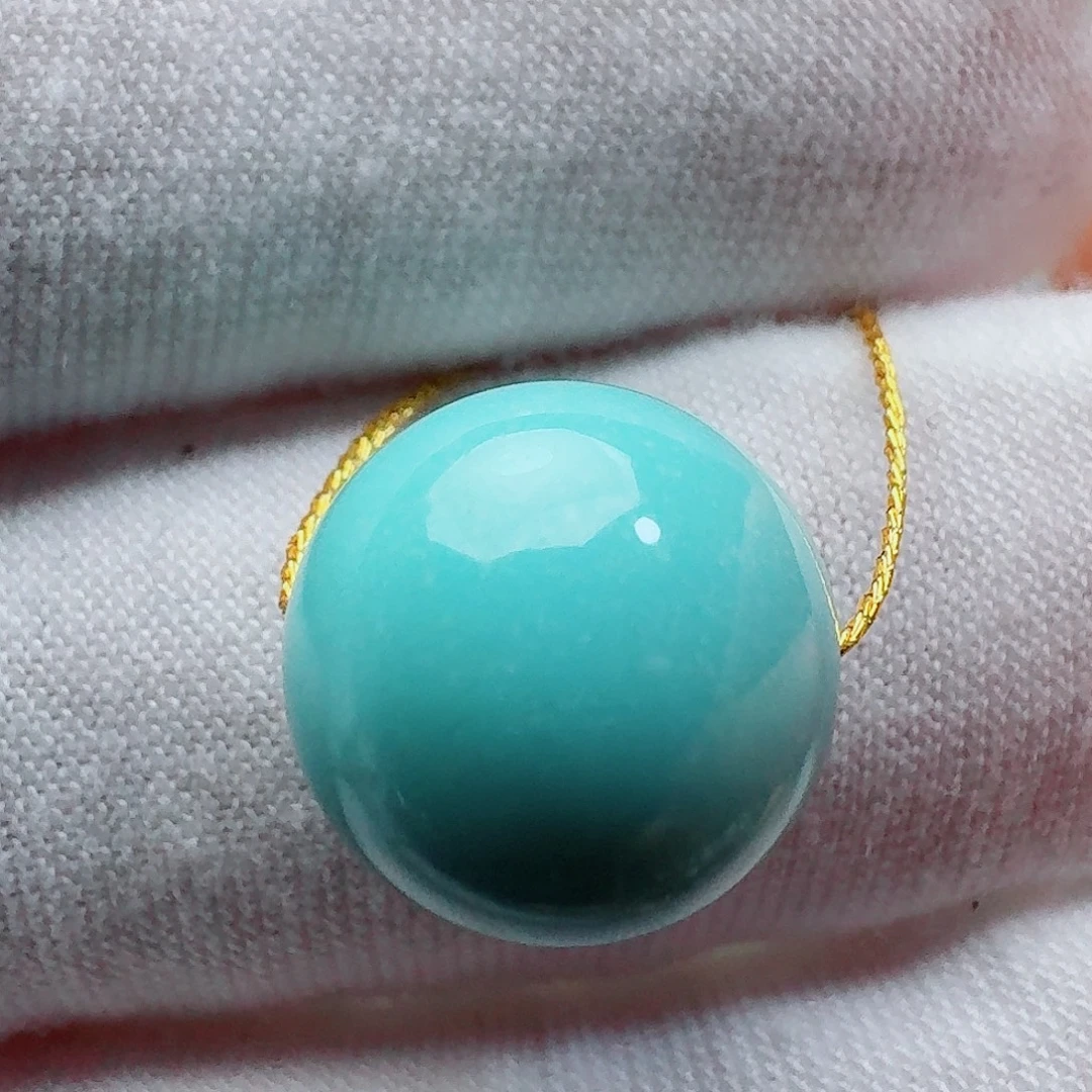 绿松石未镶嵌珠宝奇石圆珠12+