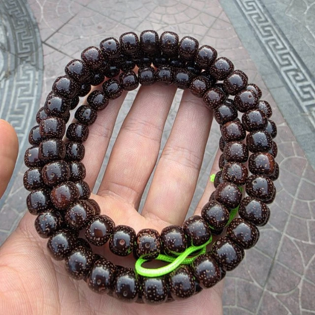 【地主专属】5 G67564-星月菩提黑金老型脖挂-9mm