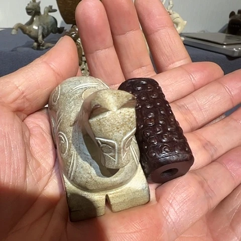 未镶嵌和田玉（糖玉）珠宝奇石茶**瑞