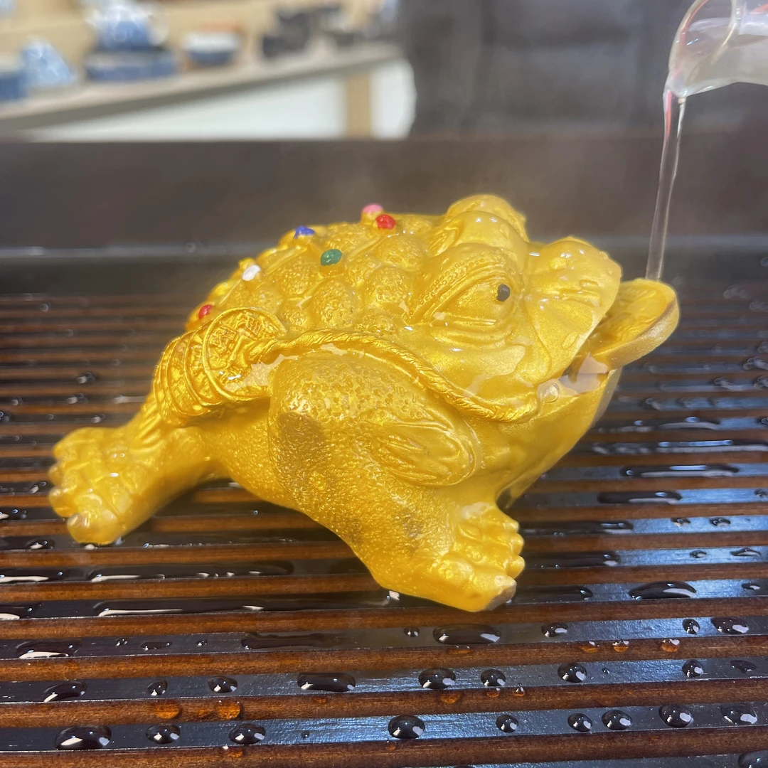 【遇见好瓷】变色金蟾摆件A0874