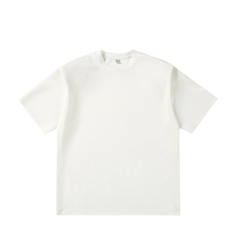 潮牌简约黑白圆领夏季纯色短袖T恤男女情侣百搭休闲打底上衣