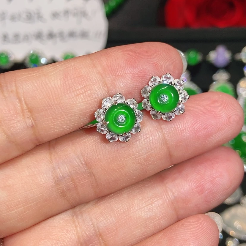 【闪购商品】未镶嵌翡翠耳饰天然翡翠