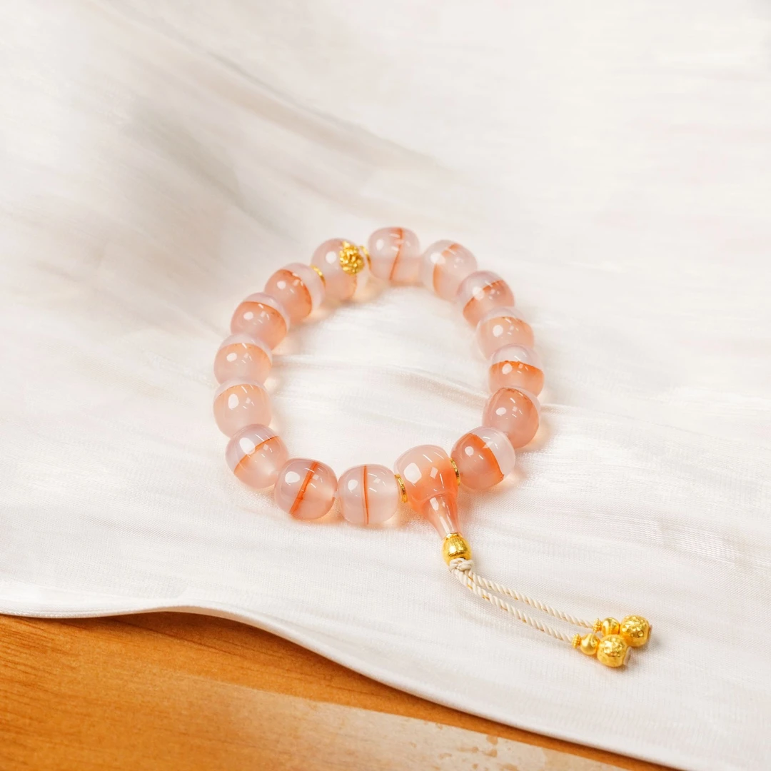 【不二】一线玛瑙18K金DIY手串11.5mm+（多样性发）