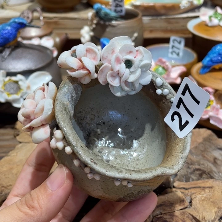 手工制作陶瓷茶具茶杯青蛙