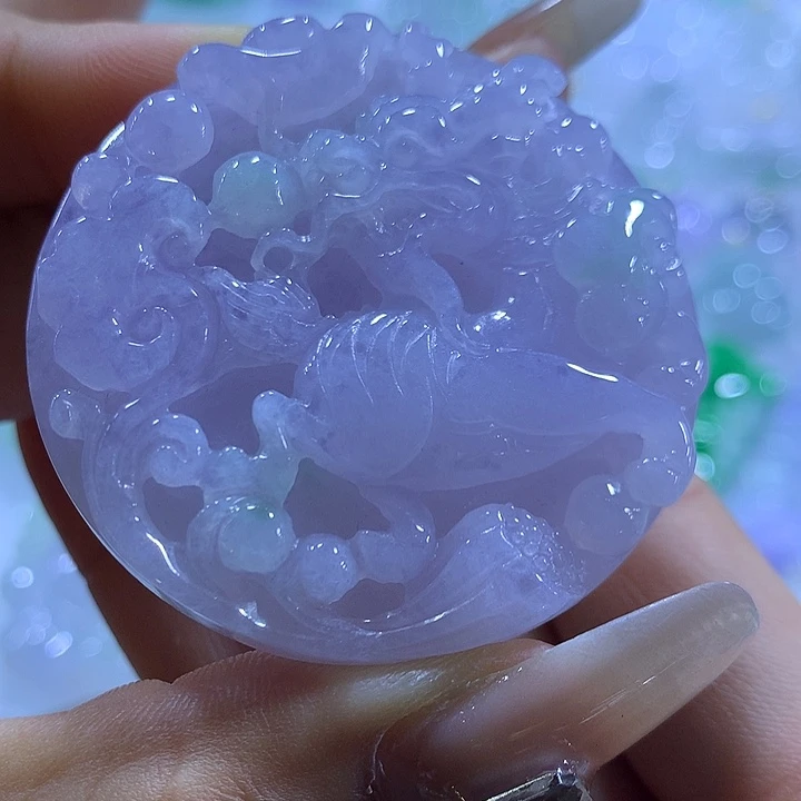 翡翠未镶嵌颈饰天然翡翠A货吊坠
