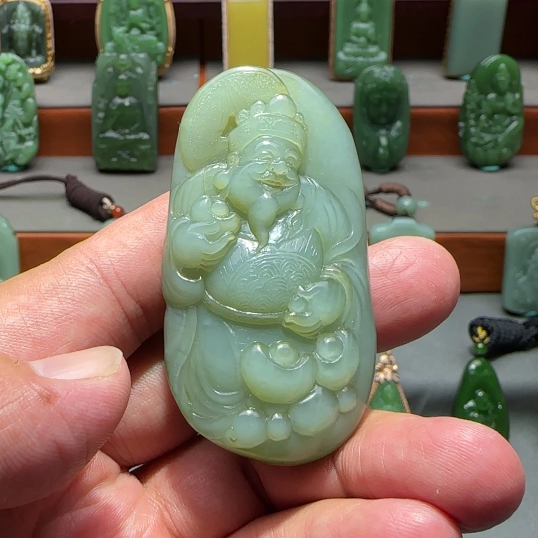 和田玉未镶嵌挂件