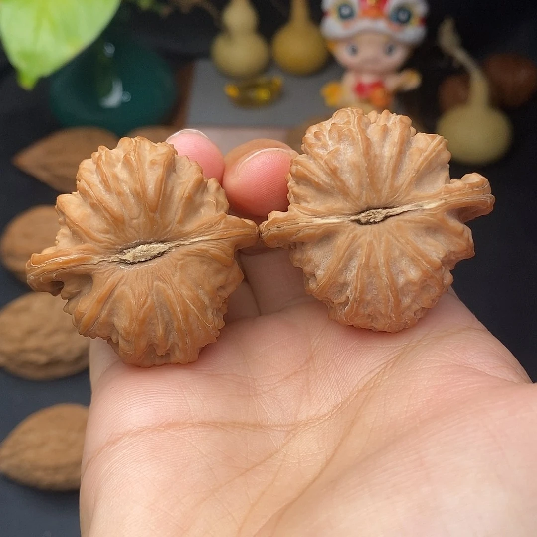 把件文玩核桃白*梦球白全品40.5