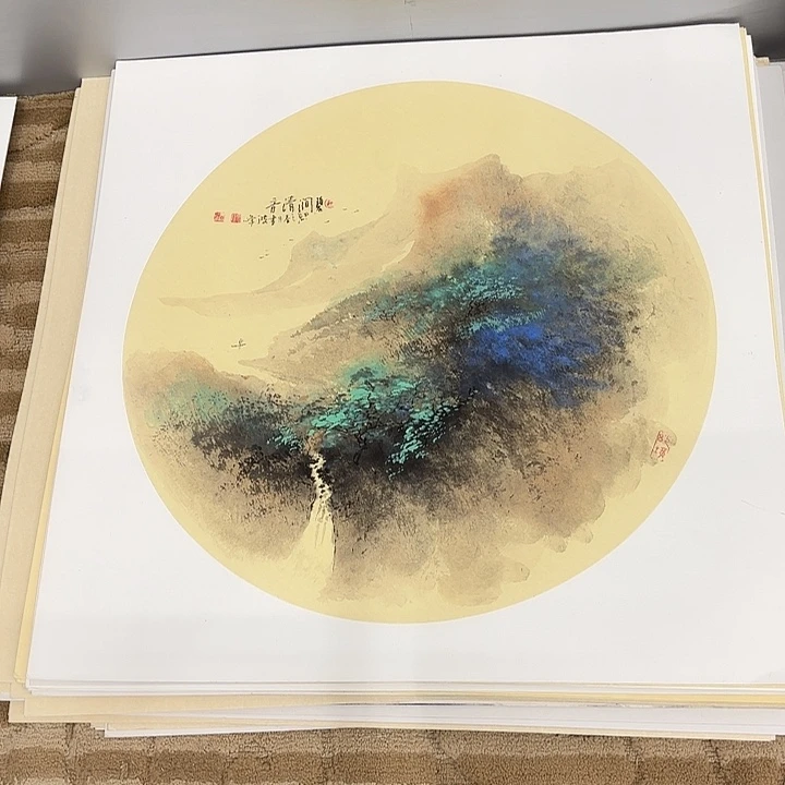 国画花鸟等图案和50.50