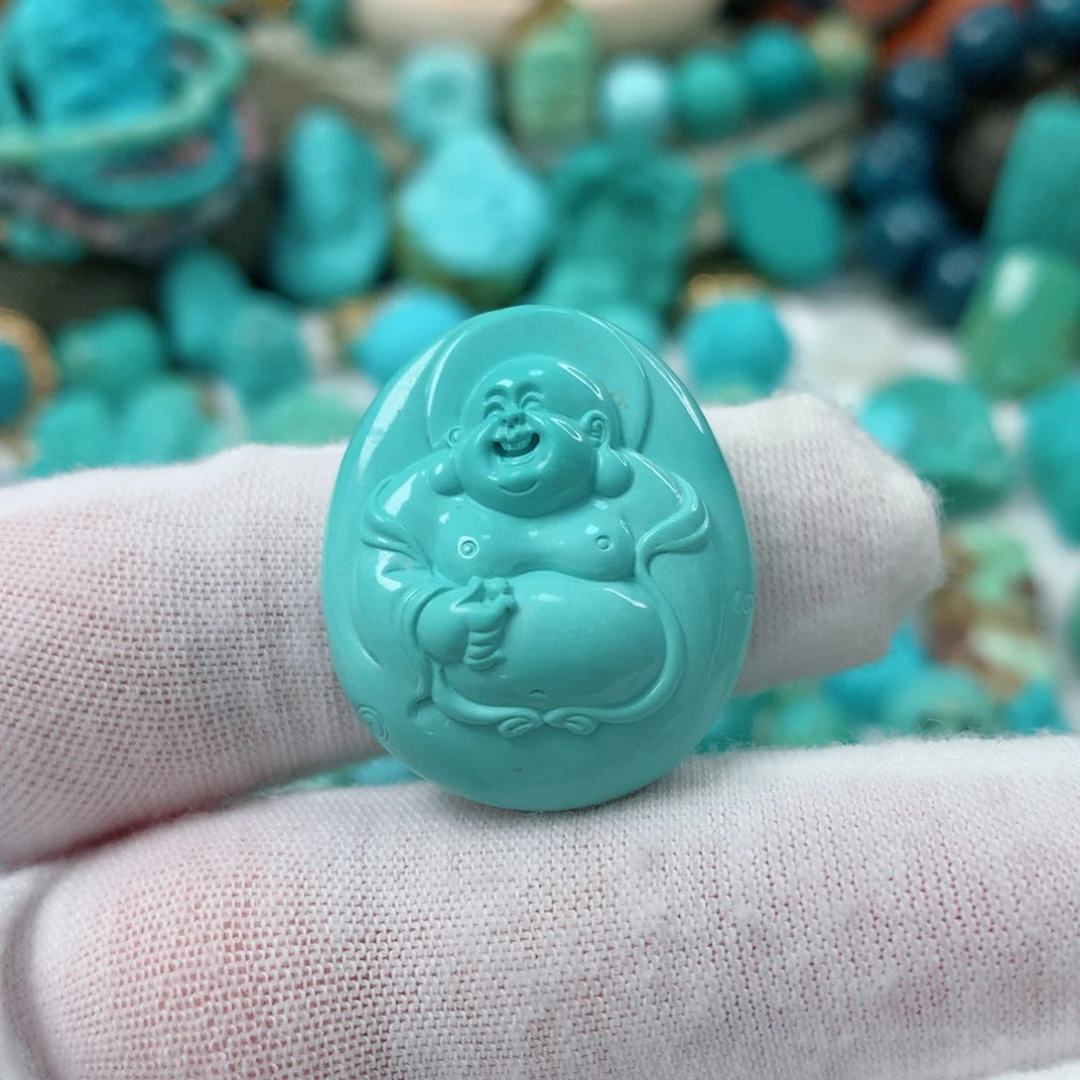 绿松石未镶嵌珠宝半成品