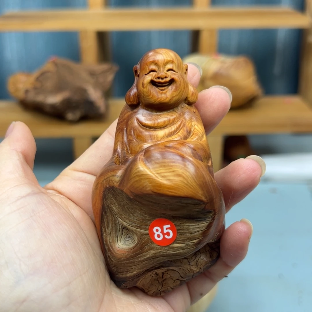 周***木崖柏木摆件手把件