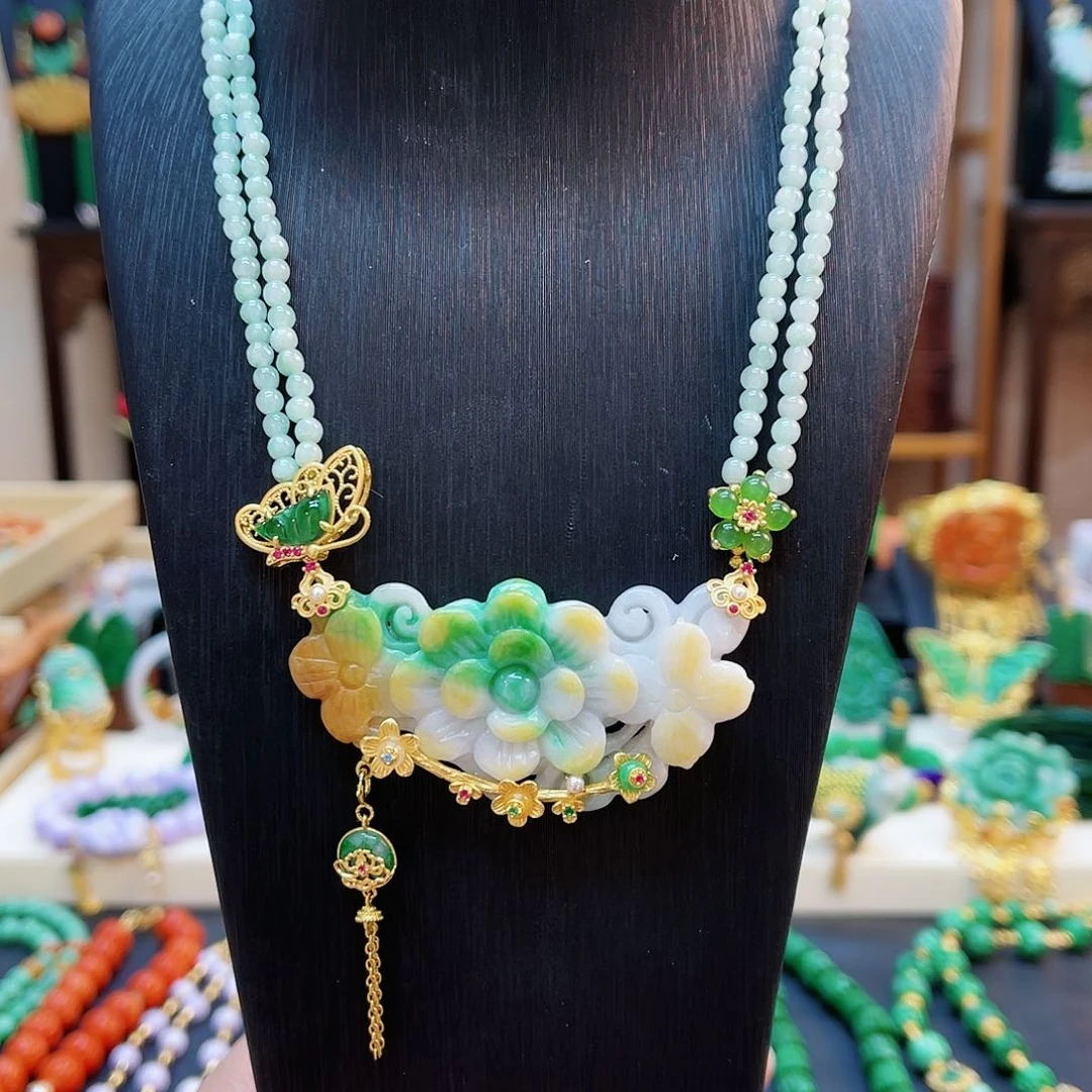 翡翠合金颈饰48小时鉴赏期