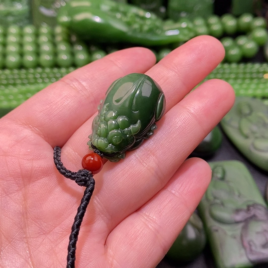 和田玉（碧玉）貔貅未镶嵌