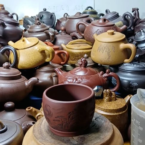 茶壶紫砂宜兴原矿紫泥柴烧手工130cc主人杯