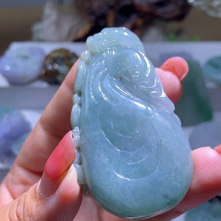 【闪购商品】翡翠未镶嵌颈饰钱袋