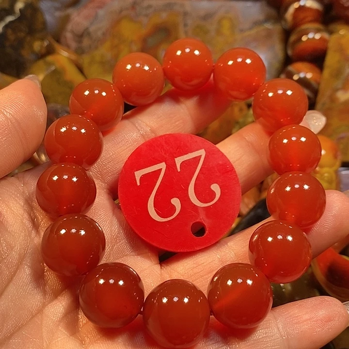 玛瑙/玉髓未镶嵌手链半**醒