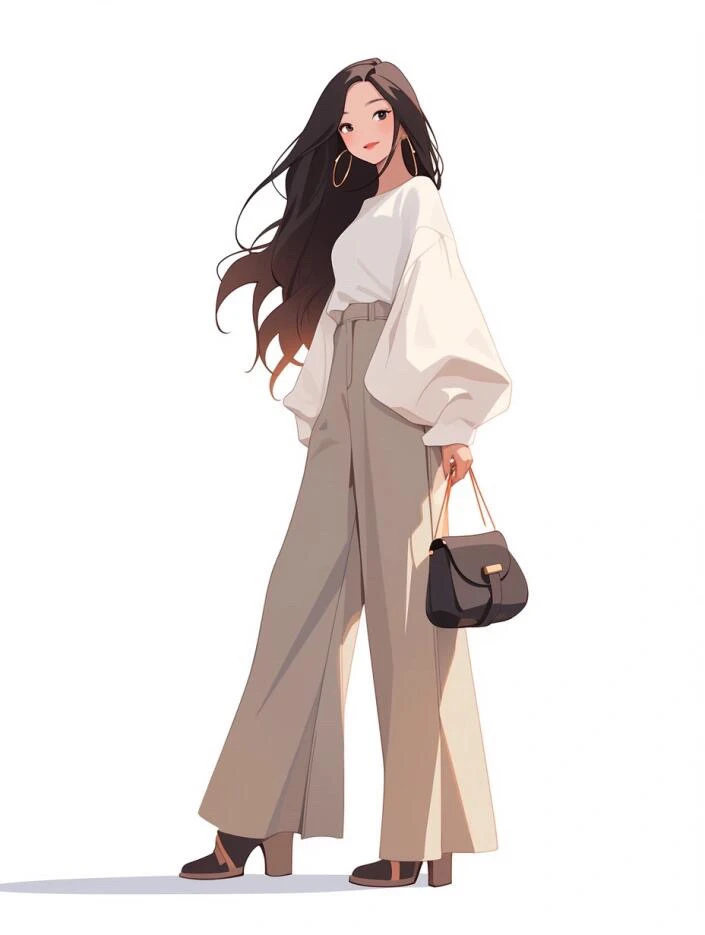 乐乐翻领菜篮子通勤手提单肩斜挎水桶包